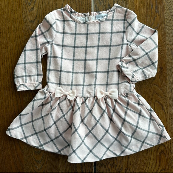 Ollie’s Place Pink & Gray Dress | 12-18 months - Picture 1 of 2